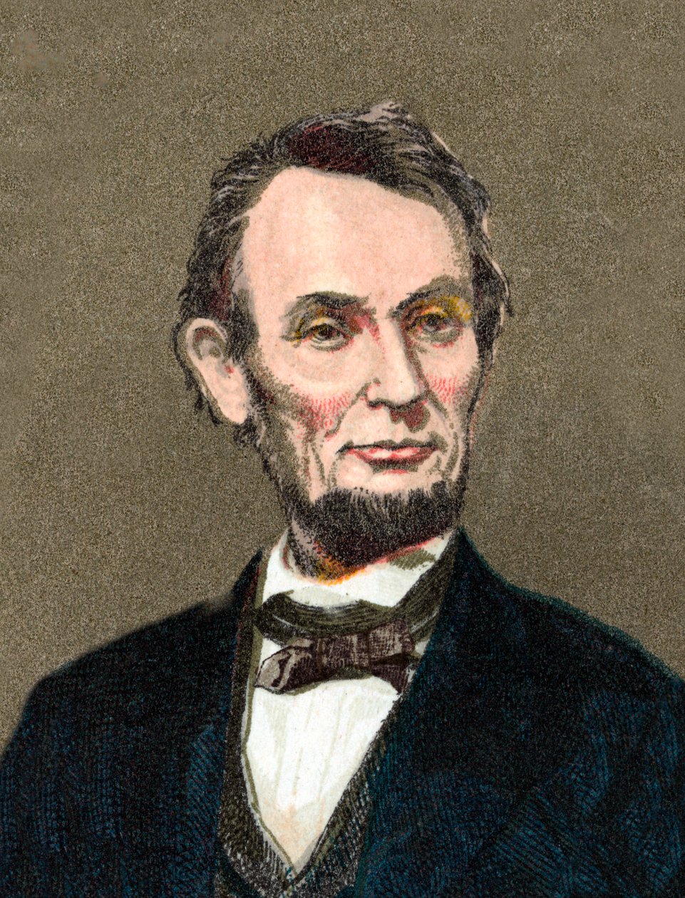Portret van Abraham Lincoln - Portret van Abraham Lincoln 16e president van de Verenigde Staten van Amerika. door Artist Unknown