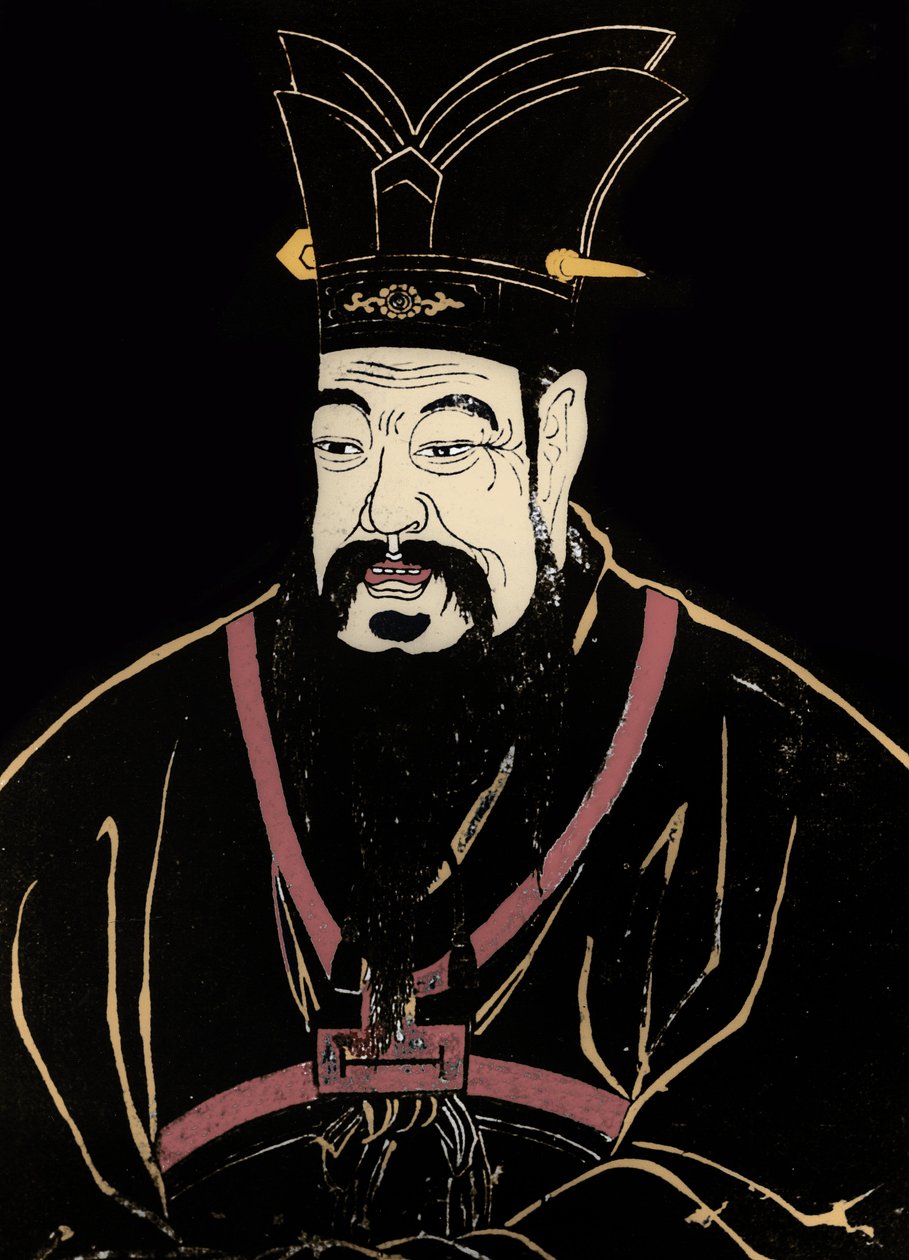 Portret van Confucius door Artist Unknown