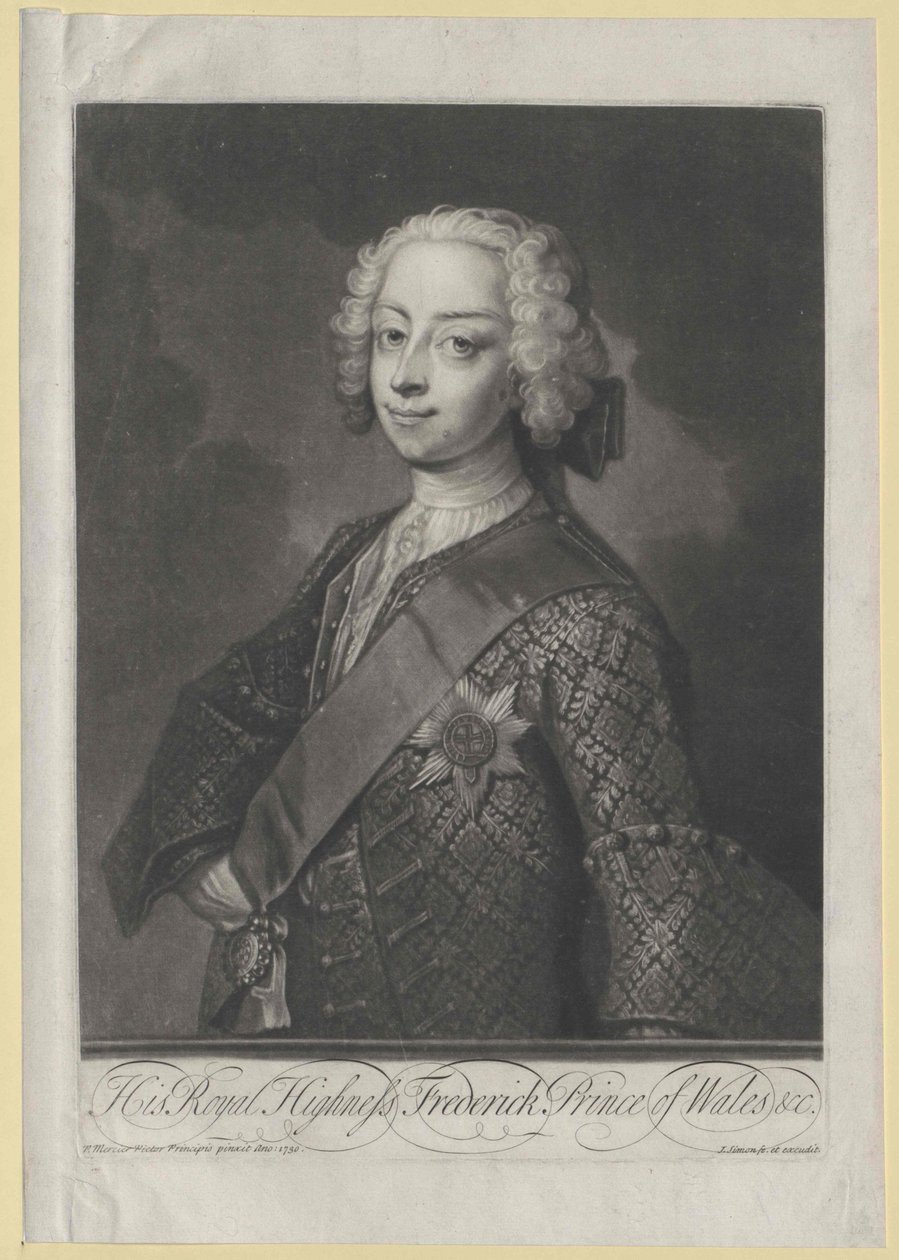 Prins van Engeland Frederik Ludwig door Artist Unknown