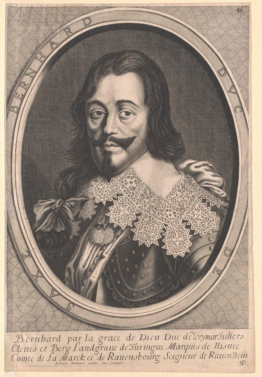 Prins van Huis van Saksen-Weimar Bernard door Artist Unknown