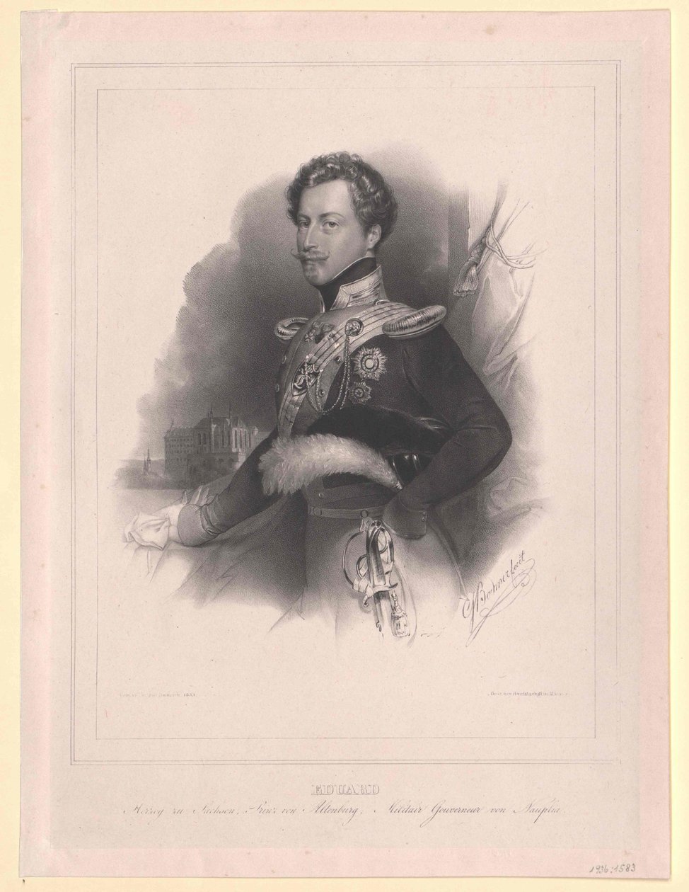 Prins van Saksen Altenburg Eduard door Artist Unknown