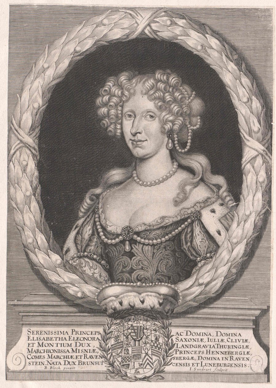 Prinses van Brunswick-Wolfenbuettel Elisabeth Eleanor door Artist Unknown