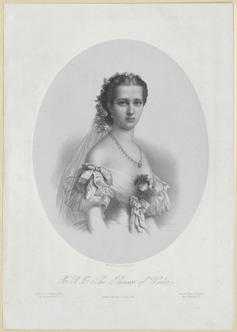 Prinses van Denemarken Alexandra door Artist Unknown