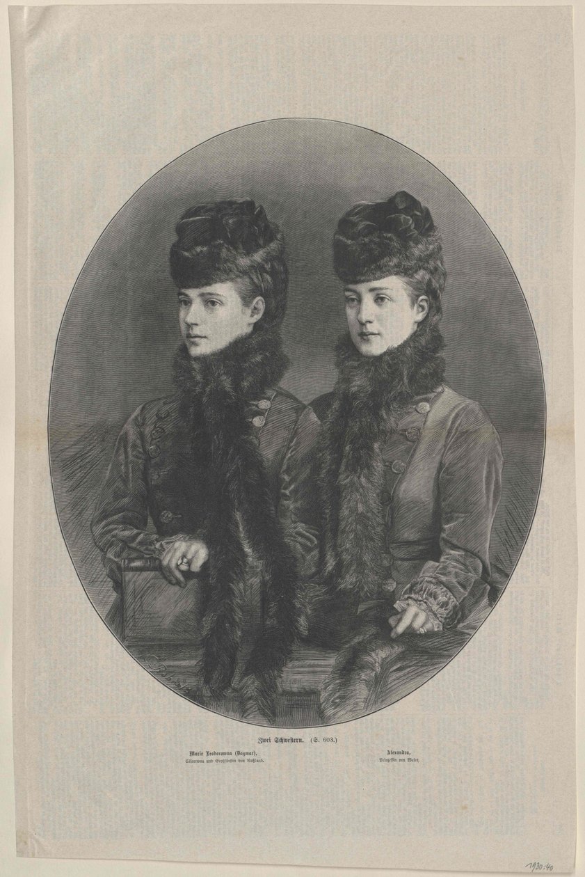 Prinses van Denemarken Alexandra door Artist Unknown