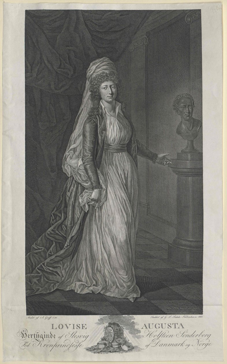Prinses van Denemarken Louisa door Artist Unknown