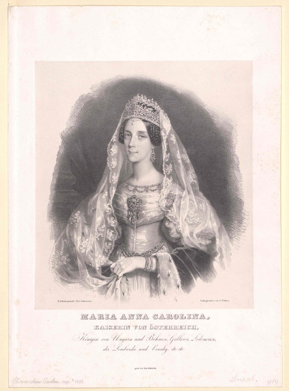 Prinses van Savoyen-Sardinien Maria Anna door Artist Unknown