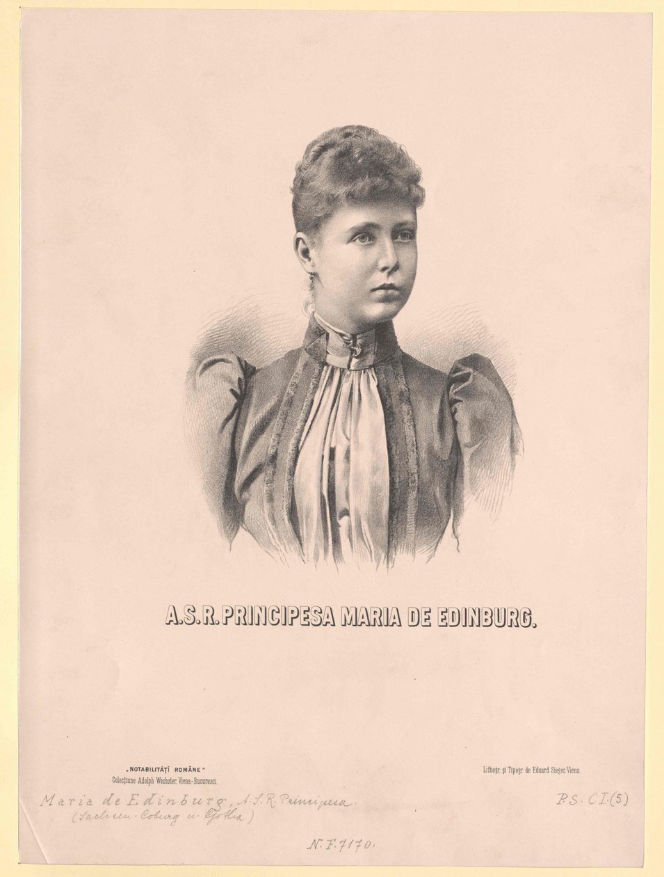 Prinses van Saksen - Coburg-Gotha Mary door Artist Unknown