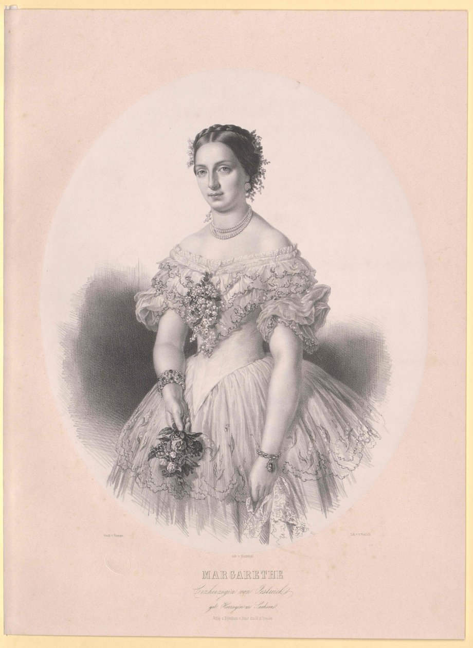 Prinses van Saksen Margaret door Artist Unknown