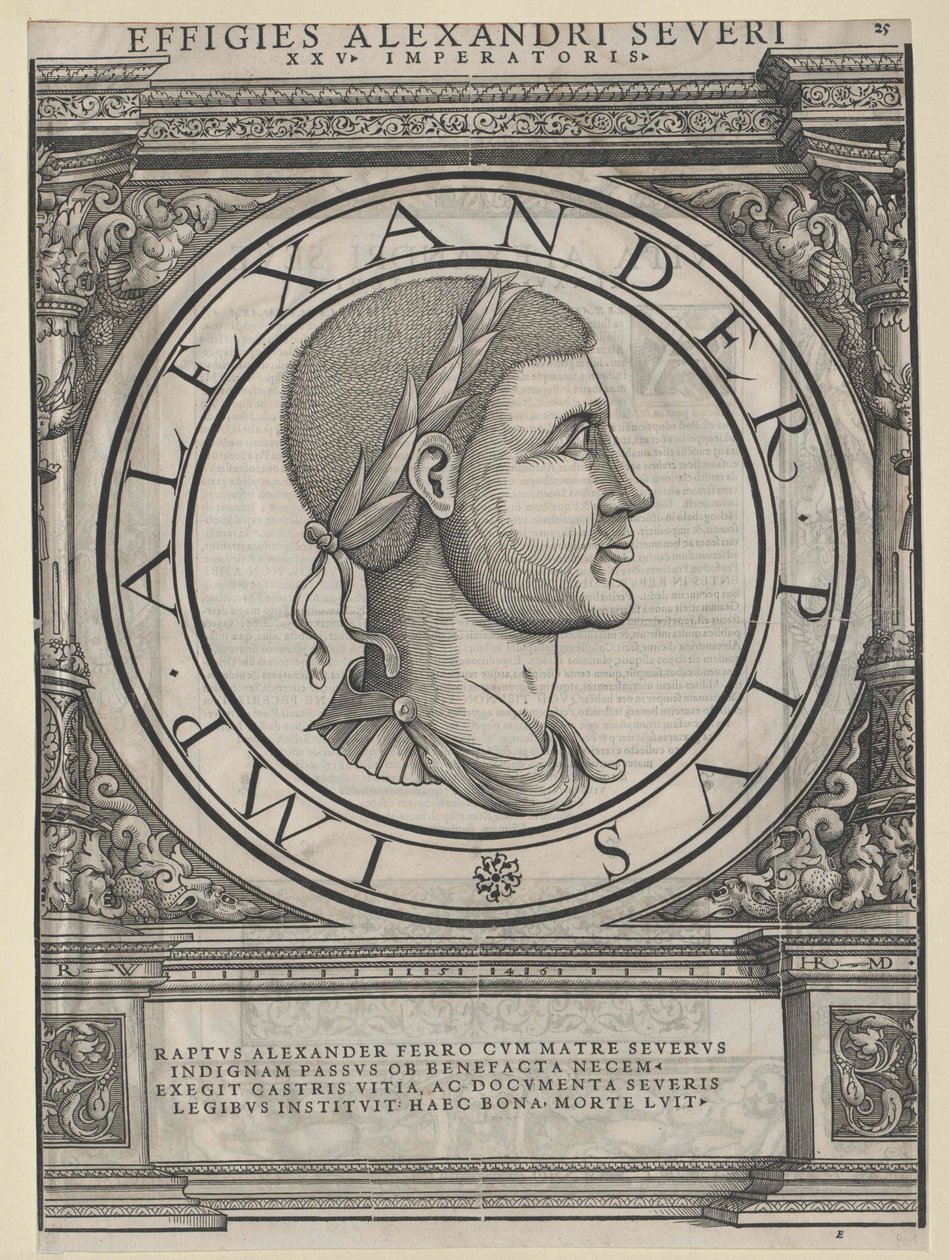 Romeinse keizer Severus Alexander door Artist Unknown
