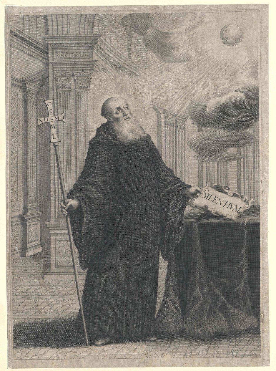 Heilige Benedictus van Nursia door Artist Unknown