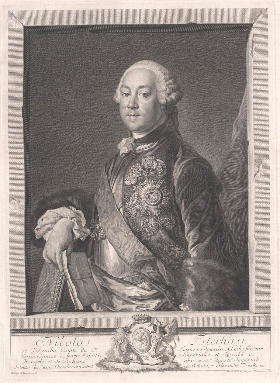 St. Nicolaas graaf Esterhazy van Galantha door Artist Unknown