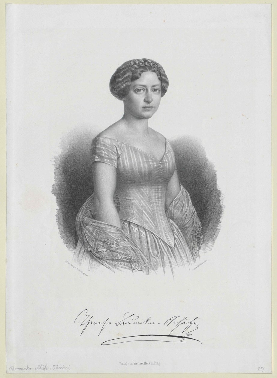 Therese Schaefer door Artist Unknown