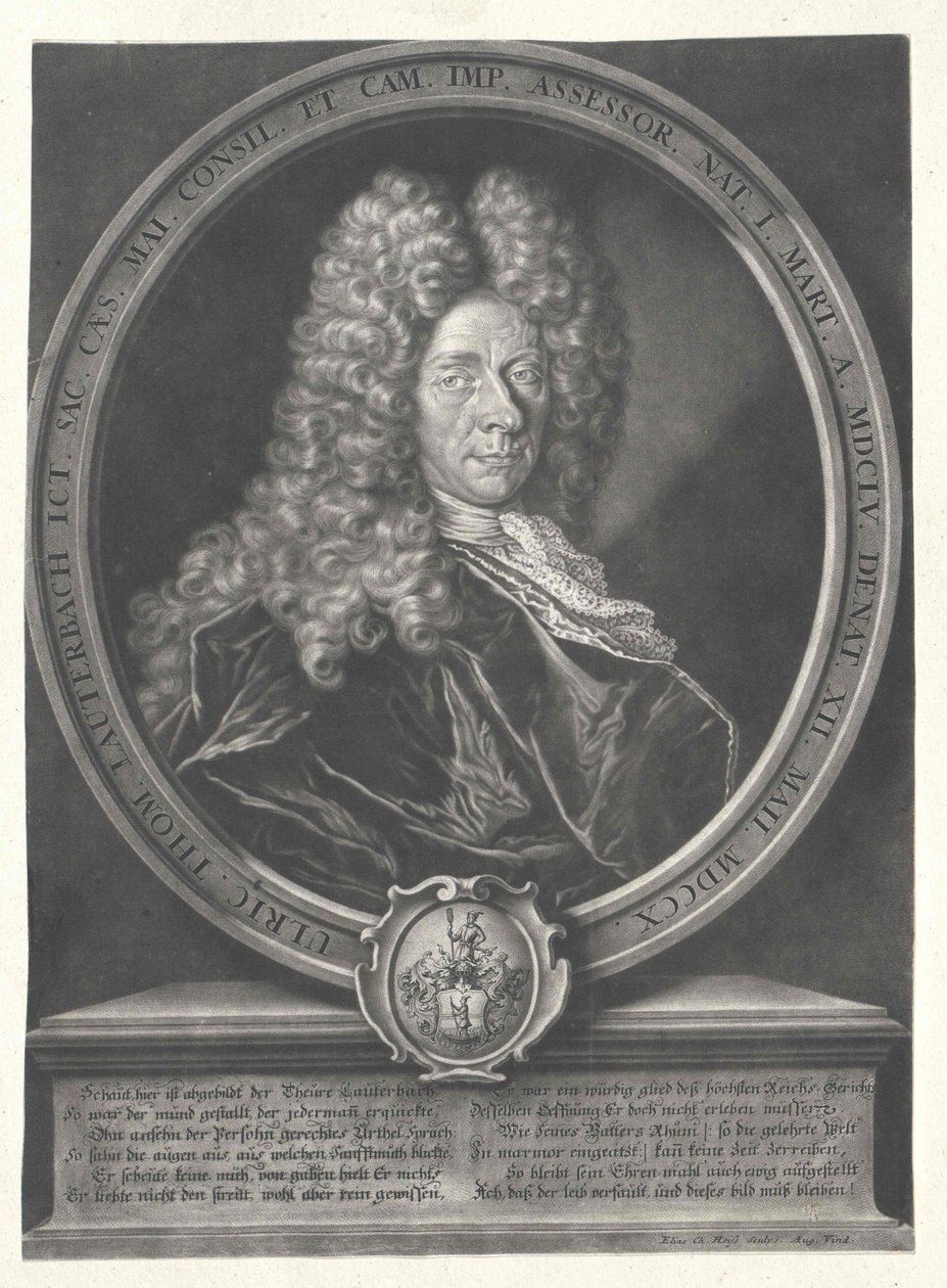Ulrich Thomas Lauterbach door Artist Unknown