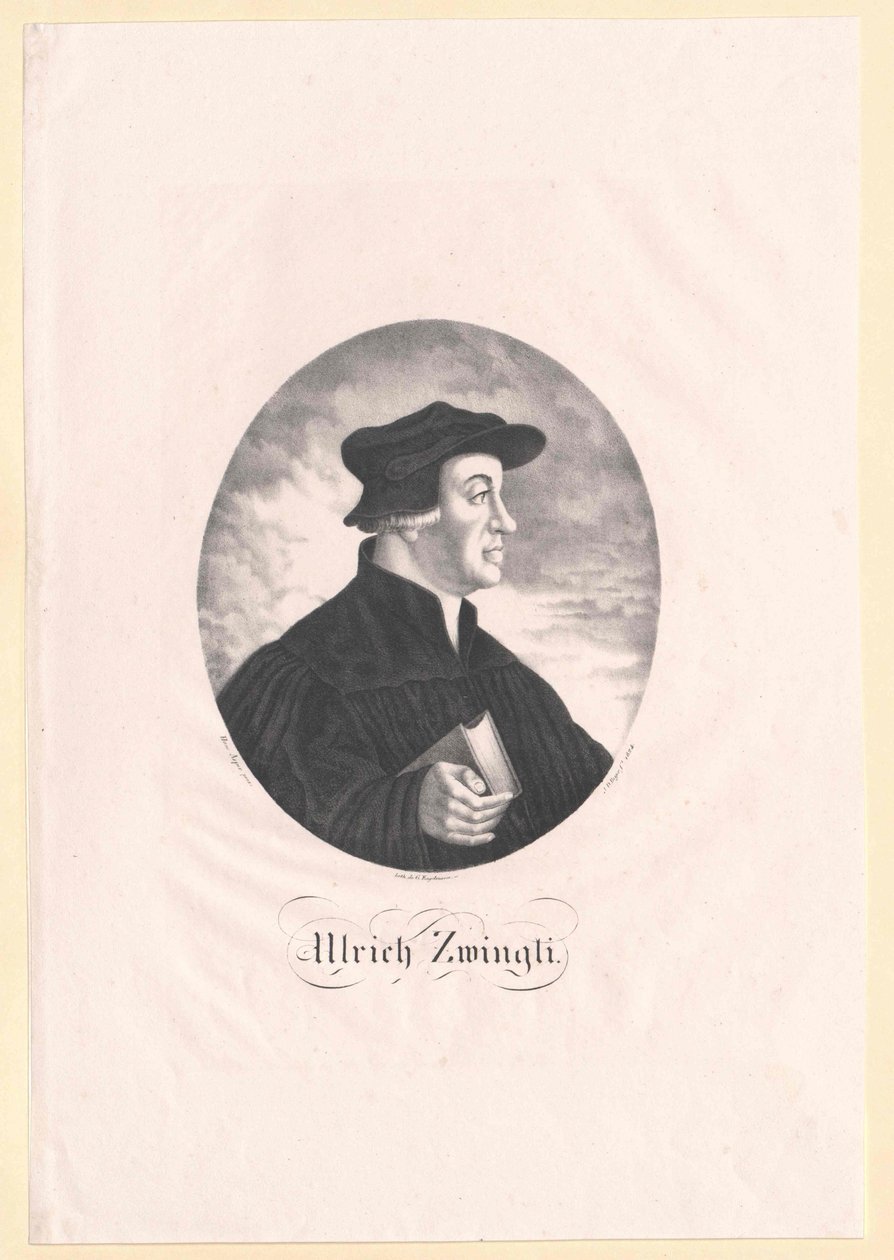 Ulrich Zwingli door Artist Unknown
