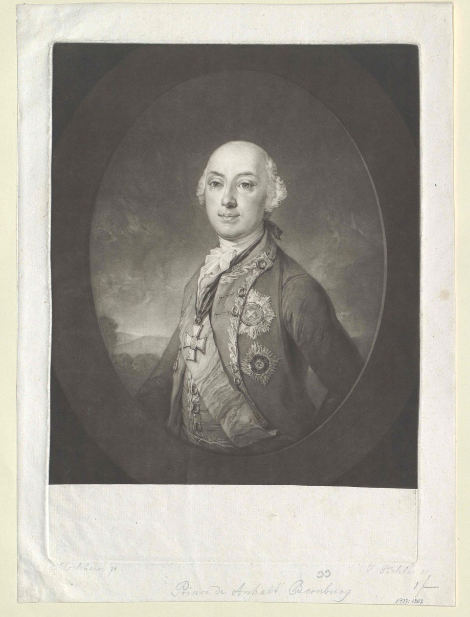 Victor Amadeus prins Anhalt-Bernburg-Schaumburg-Hoym door Artist Unknown