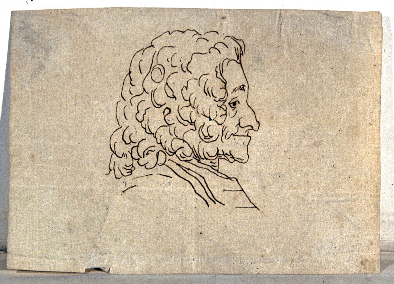 Voltaire, tekening door Artist Unknown