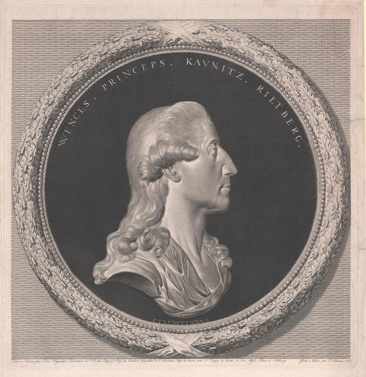 Wenzel Anton Count of Kaunitz-Rietberg door Artist Unknown