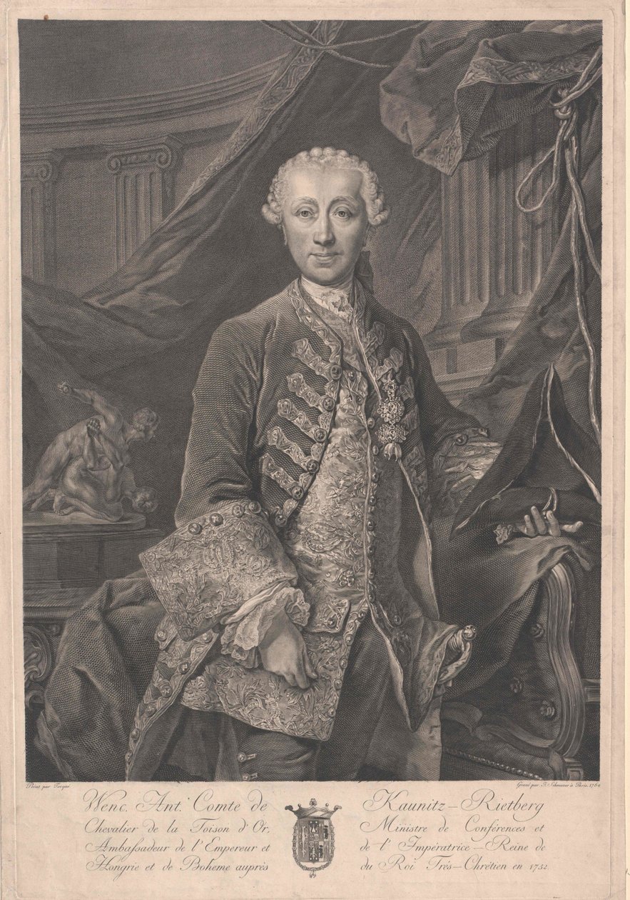 Wenzel Anton prins van Kaunitz-Rietberg door Artist Unknown