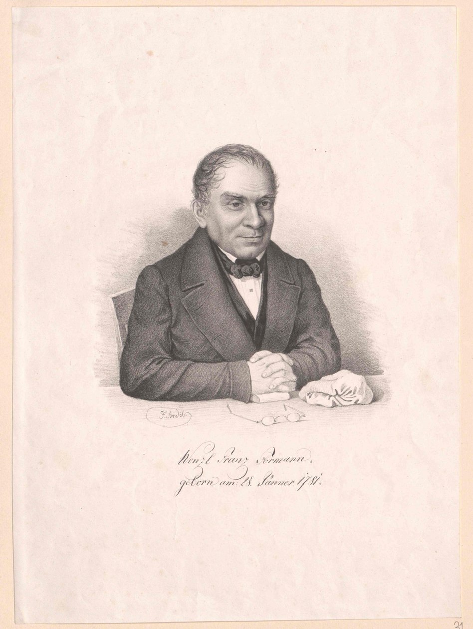 Wenzel Franz Formann (druk) door Artist Unknown