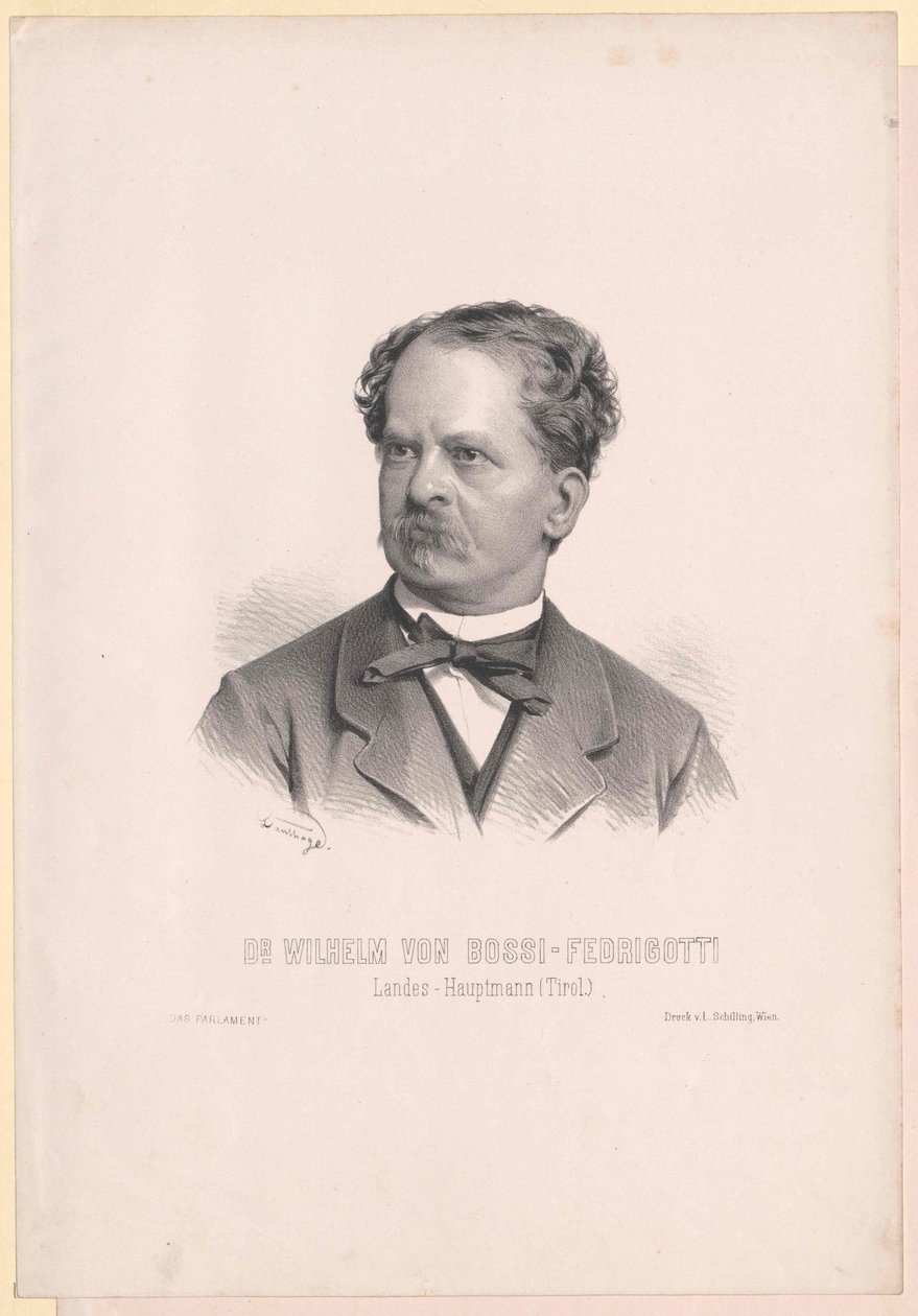 Wilhelm Bossi-Fedrigotti van Belmonte door Artist Unknown