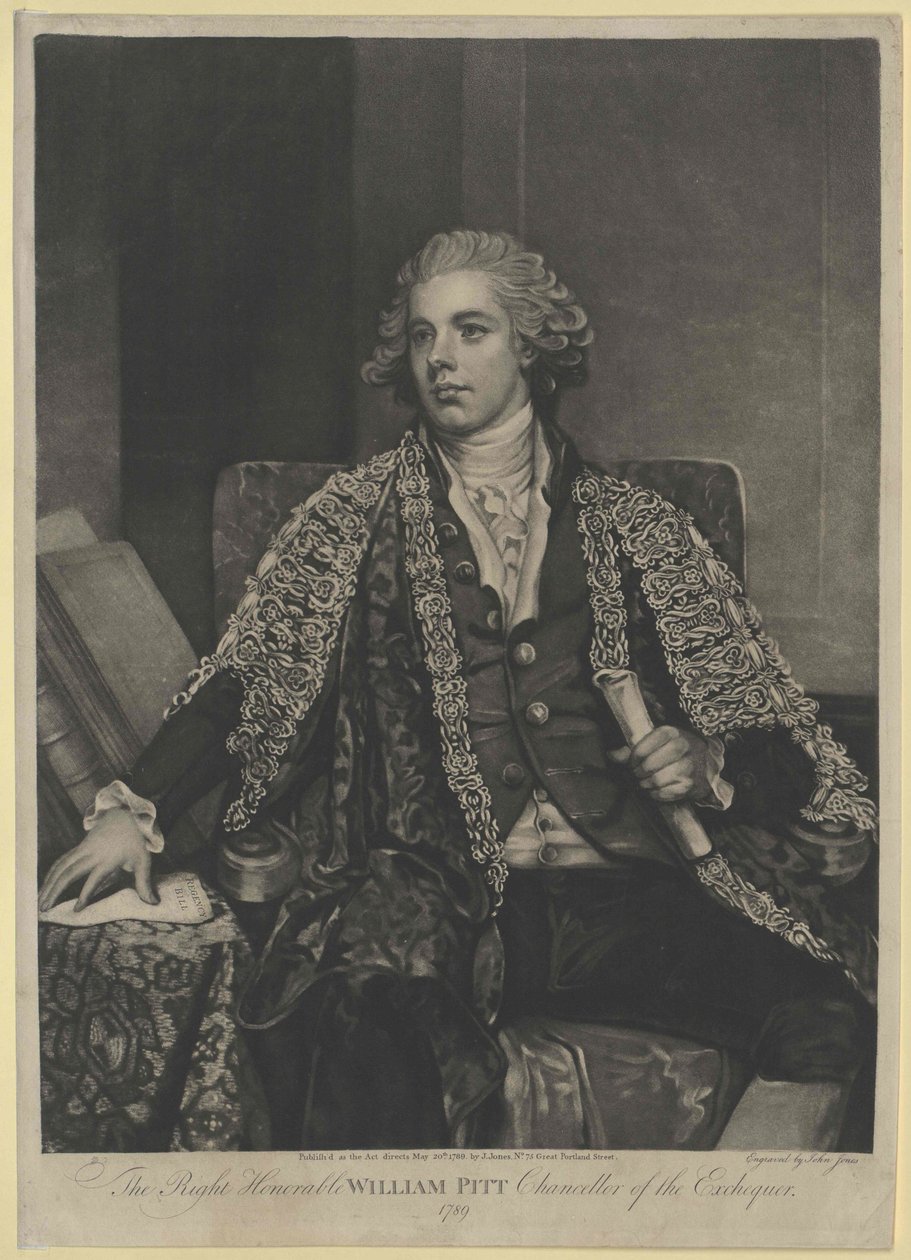 William Pitt door Artist Unknown