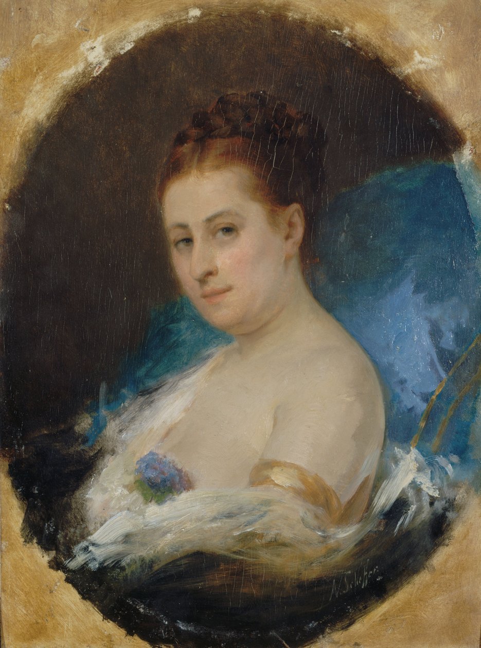 Portret van de actrice Adelaide Ristori door Ary Arnold Scheffer