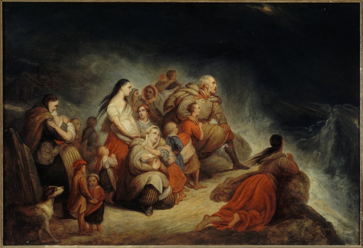 De storm door Ary Scheffer