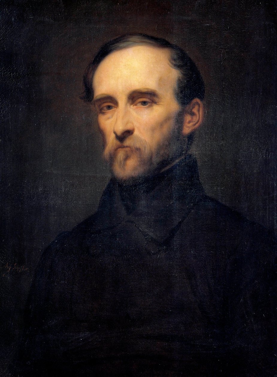 Portret van Eugene Cavaignac (1802-1857), Gouverneur-generaal van Algerije door Ary Scheffer