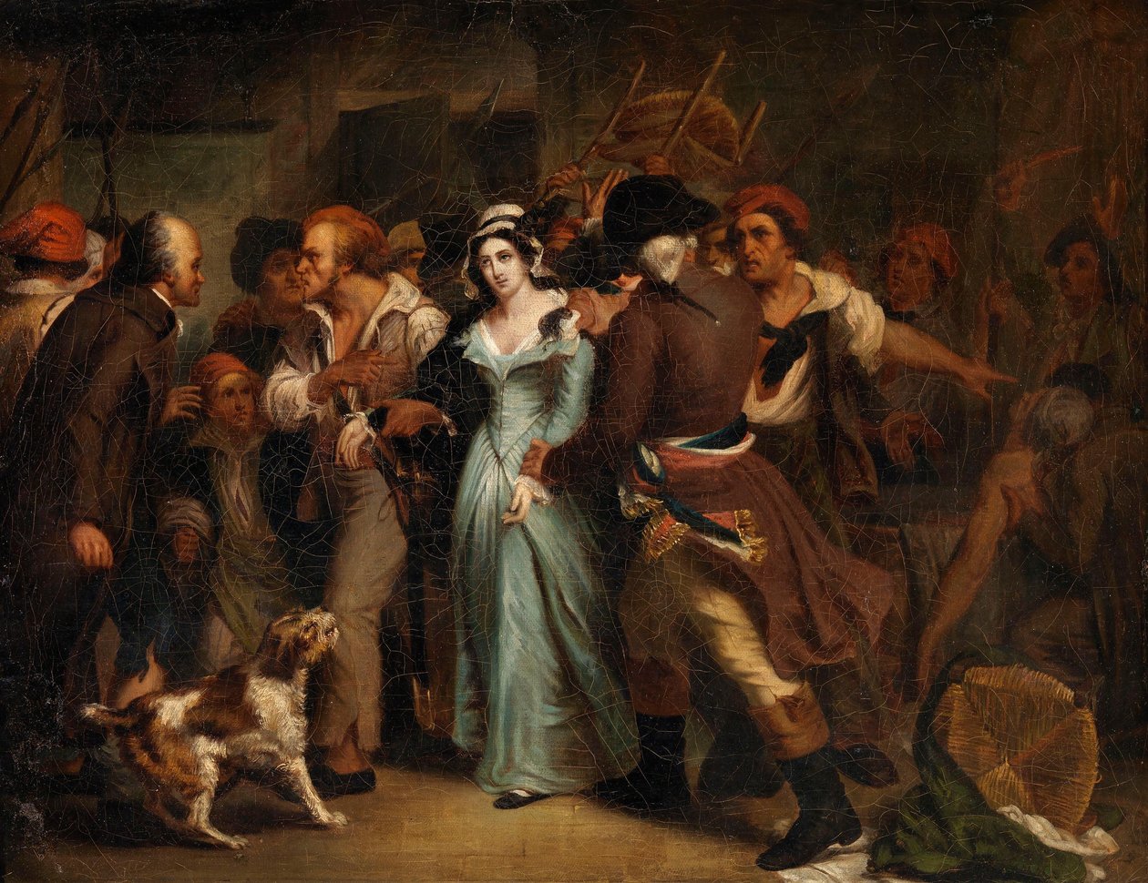 De arrestatie van Charlotte Corday door Ary Scheffer