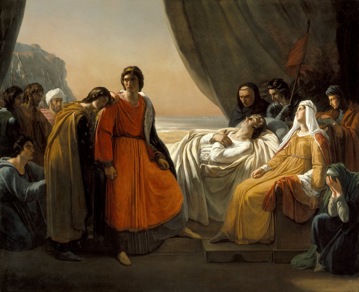 De dood van Sint Lodewijk door Ary Scheffer