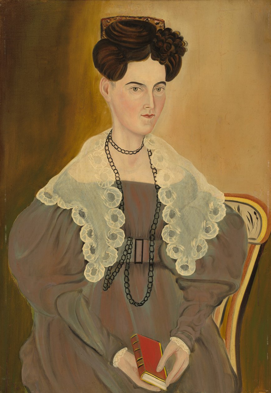 Hannah Fisher Stedman, 1833 door Asahel Powers
