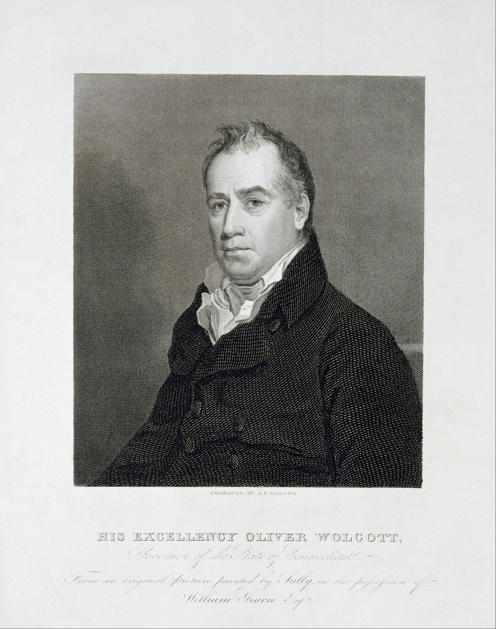 Zijne Excellentie Oliver Wolcott, Gouverneur van de staat Connecticut door Asher Brown Durand