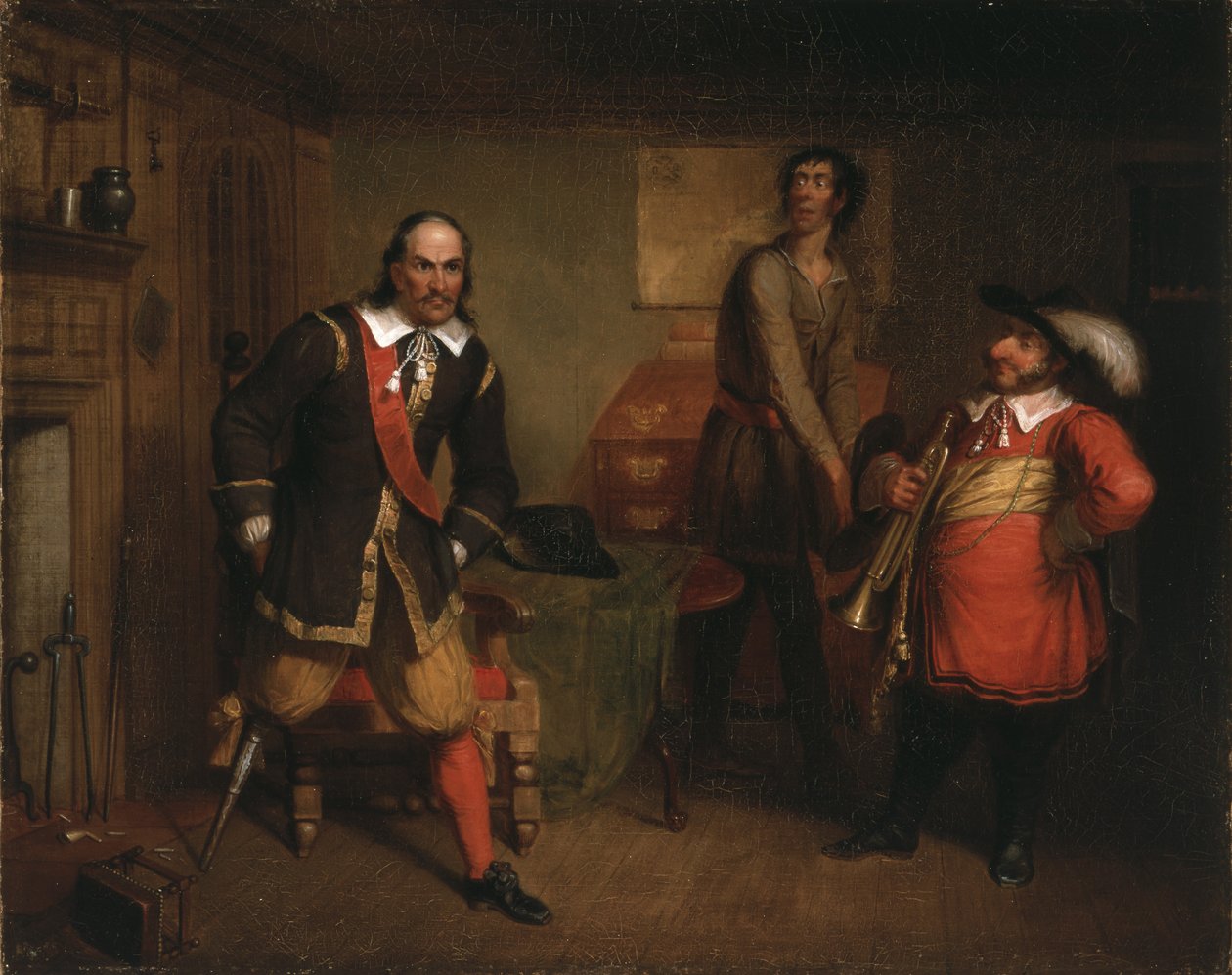 Peter Stuyvesant (1592-1672) en de trompettist, 1835 door Asher Brown Durand