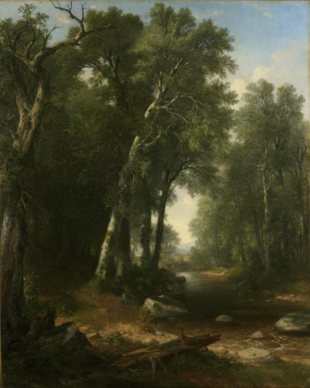 Bosbeek, 1859 door Asher Brown Durand