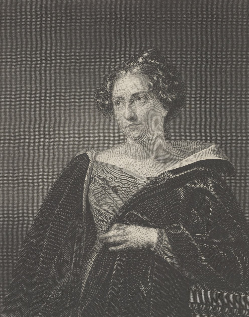 Catherine Maria Sedgwick, 1832 door Asher Brown Durand