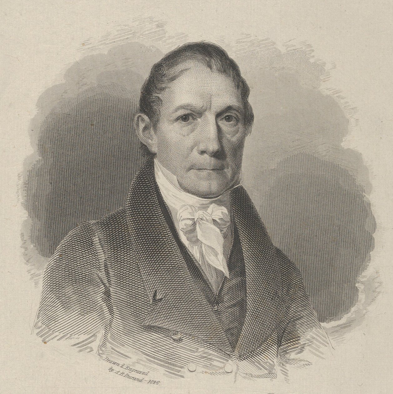 Eerwaarde Willam Paulding, burgemeester van de stad New York door Asher Brown Durand