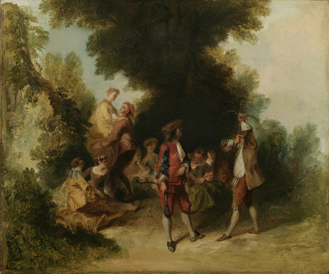 Mannelijkheid, naar Nicholas Lancret door Asher Brown Durand