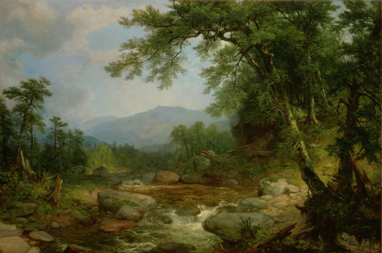 Monument Mountain, Berkshires, 1855-60 door Asher Brown Durand