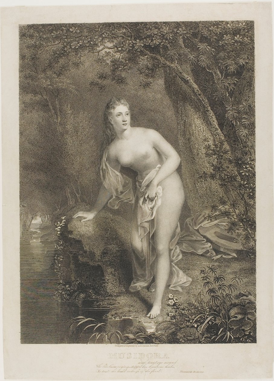 Musidora door Asher Brown Durand
