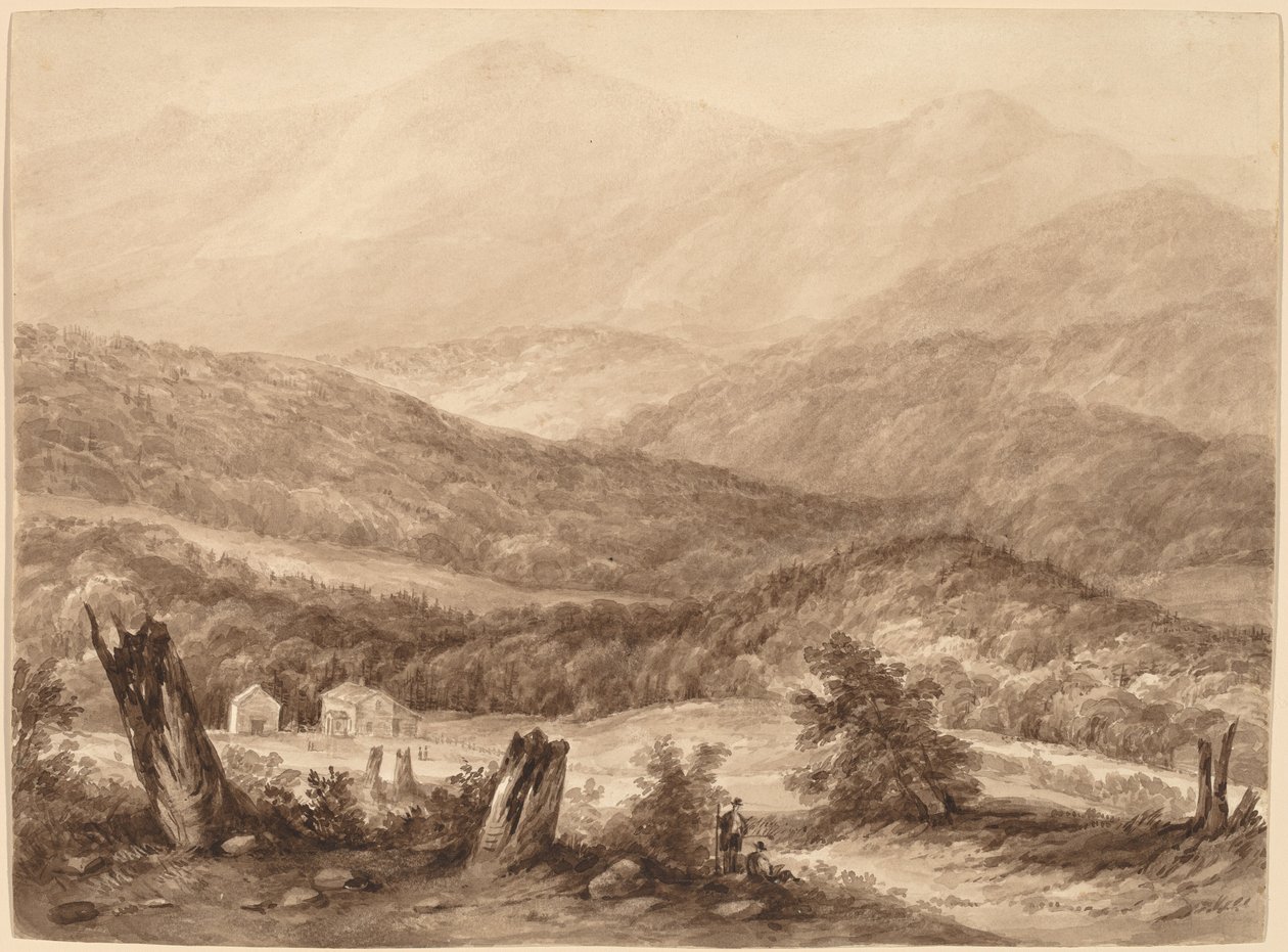 Witte bergen (?) door Asher Brown Durand