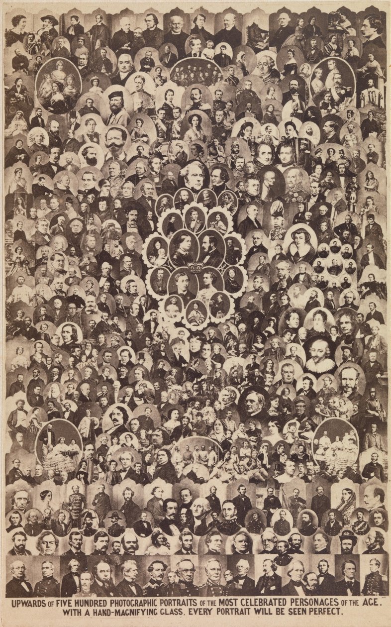 Meer dan vijfhonderd fotografische portretten van de meest gevierde personen, ca. 1864 door Ashford Brothers and Co