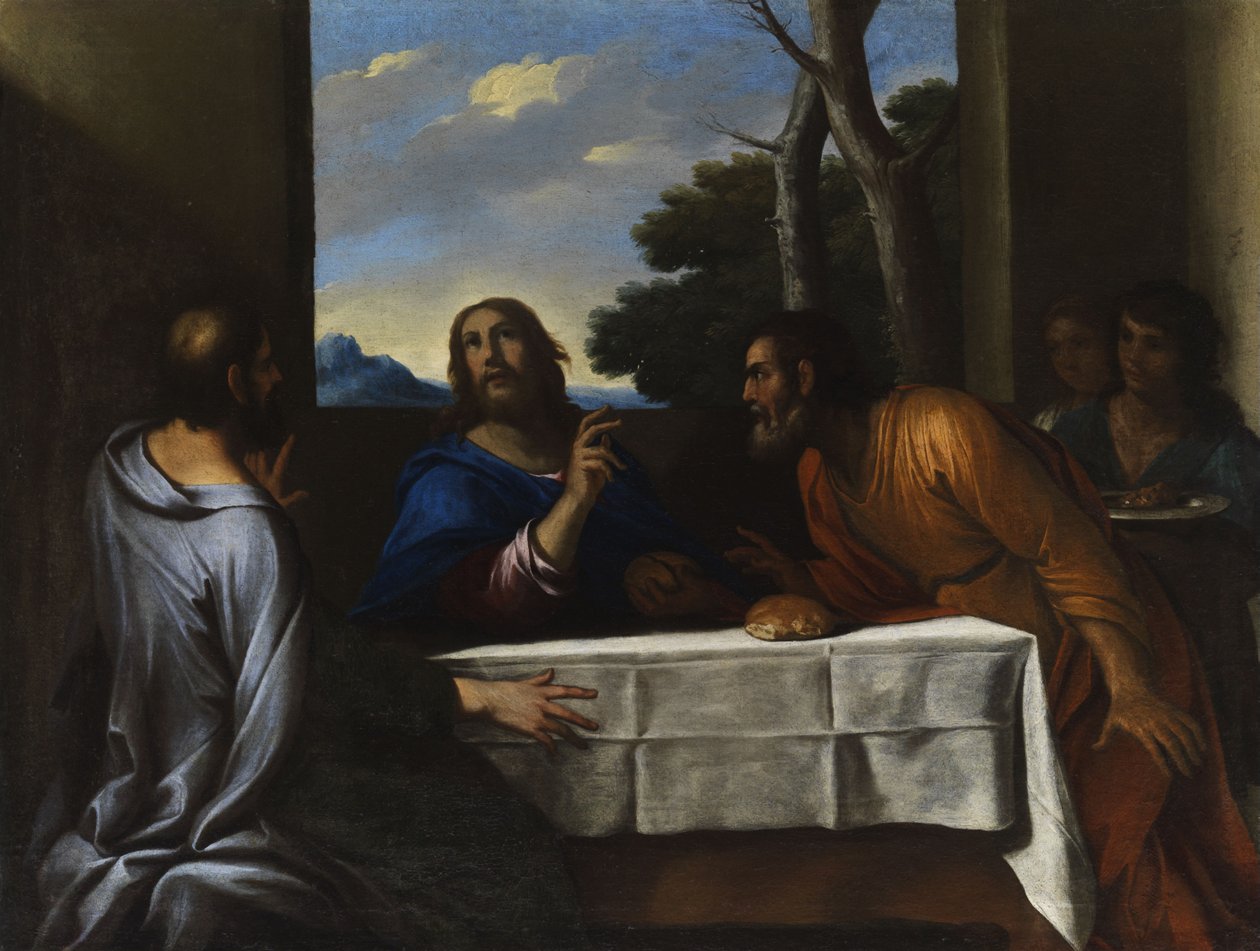Het avondmaal in Emmaus door Andrea di Leone