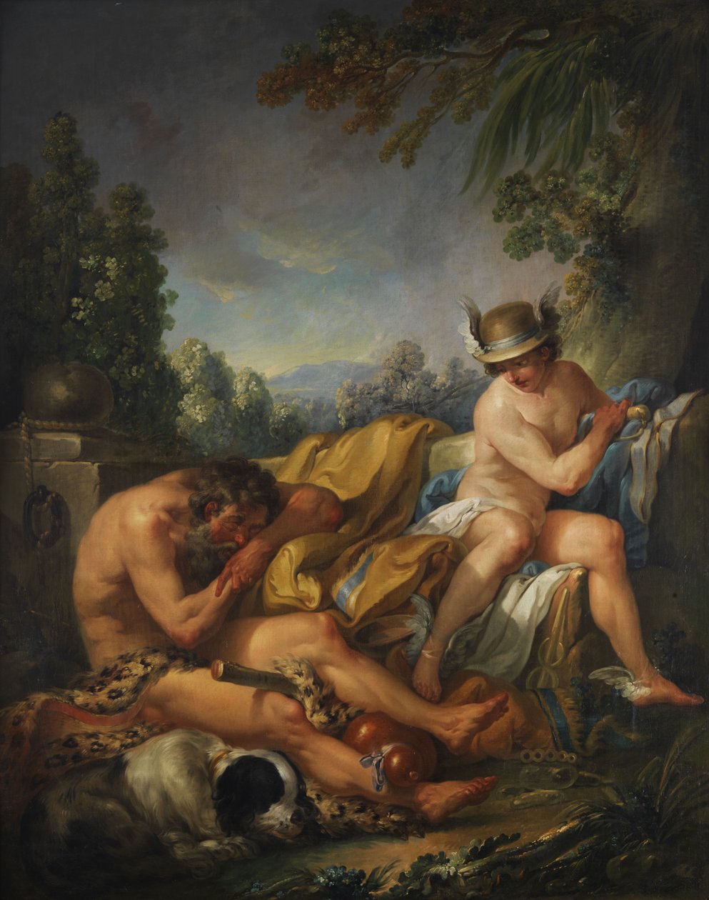 Mercurius en Argus door Charles Amedee Philippe van Loo
