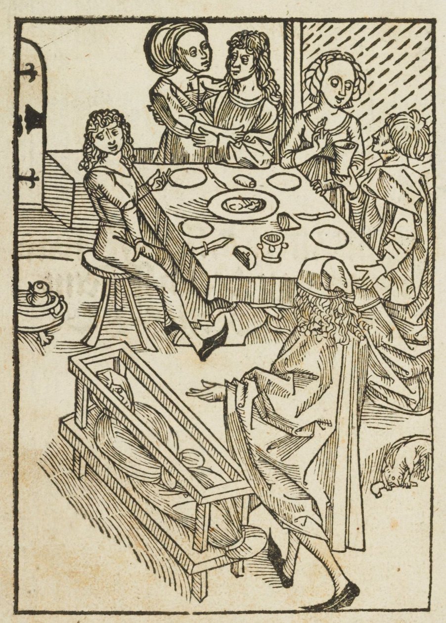 Een zeer oprechte waarschuwing tegen de valse liefde van deze wereld - 1 door attributed to Albrecht Dürer