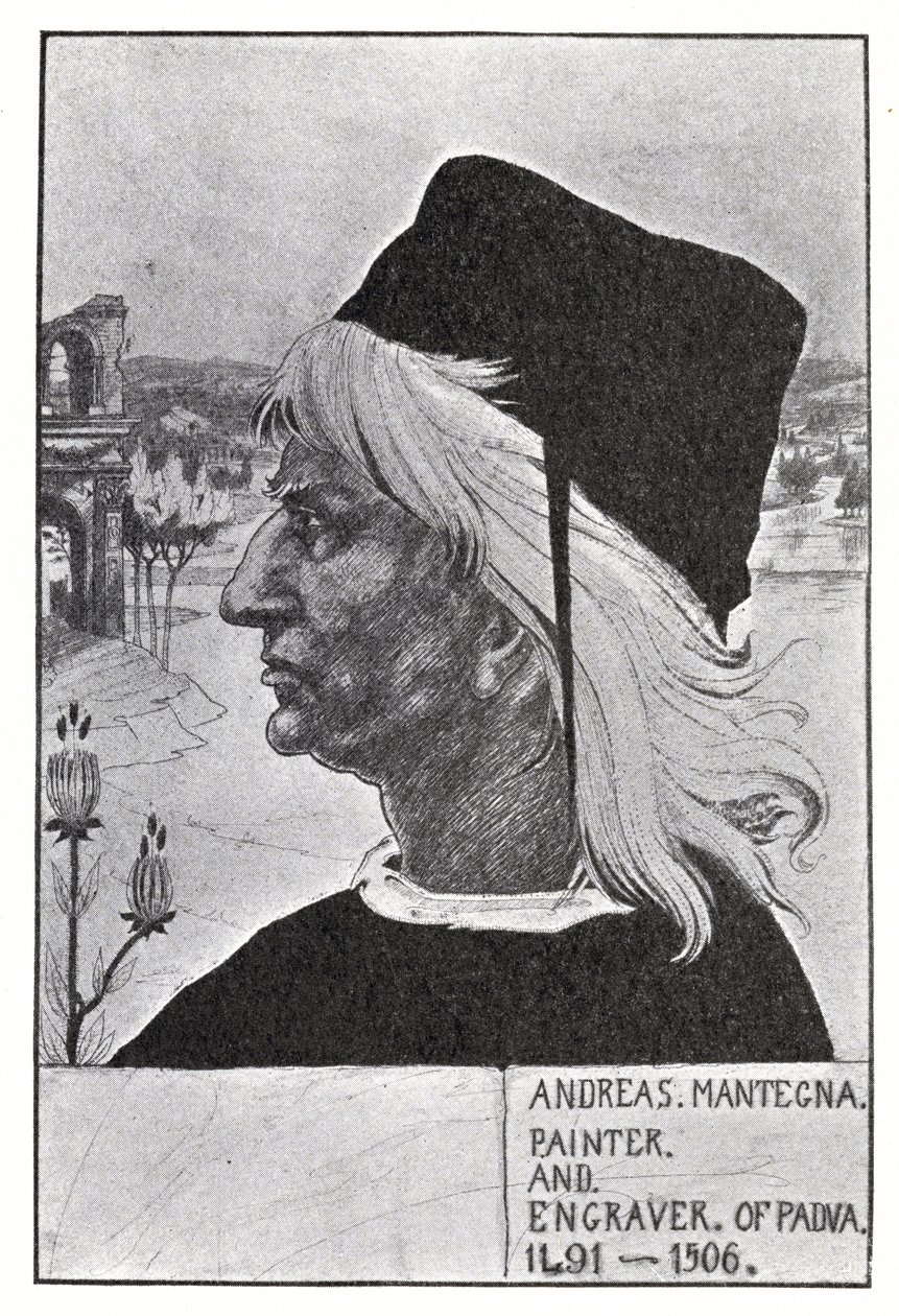 Portret van Mantegna, 1899 door Aubrey Beardsley