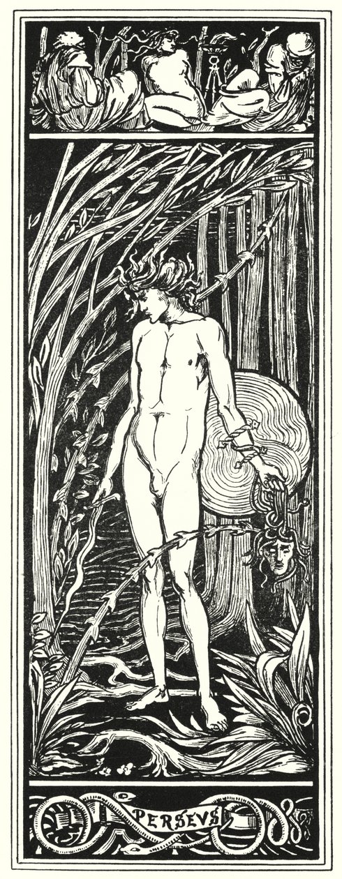 Perseus 1920 (gravure) door Aubrey (after) Beardsley