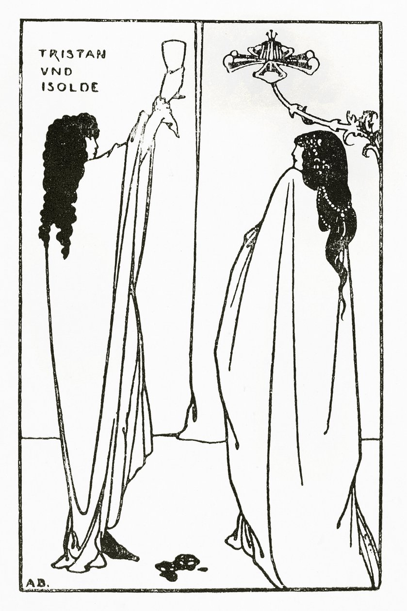 Een Herhaling van Tristan und Isolde, illustratie uit 
