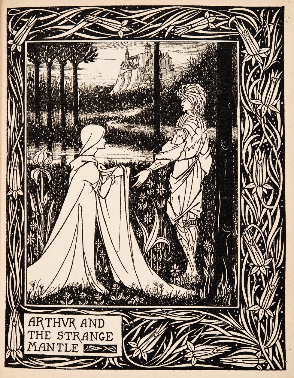 Arthur en de vreemde mantel door Aubrey Beardsley