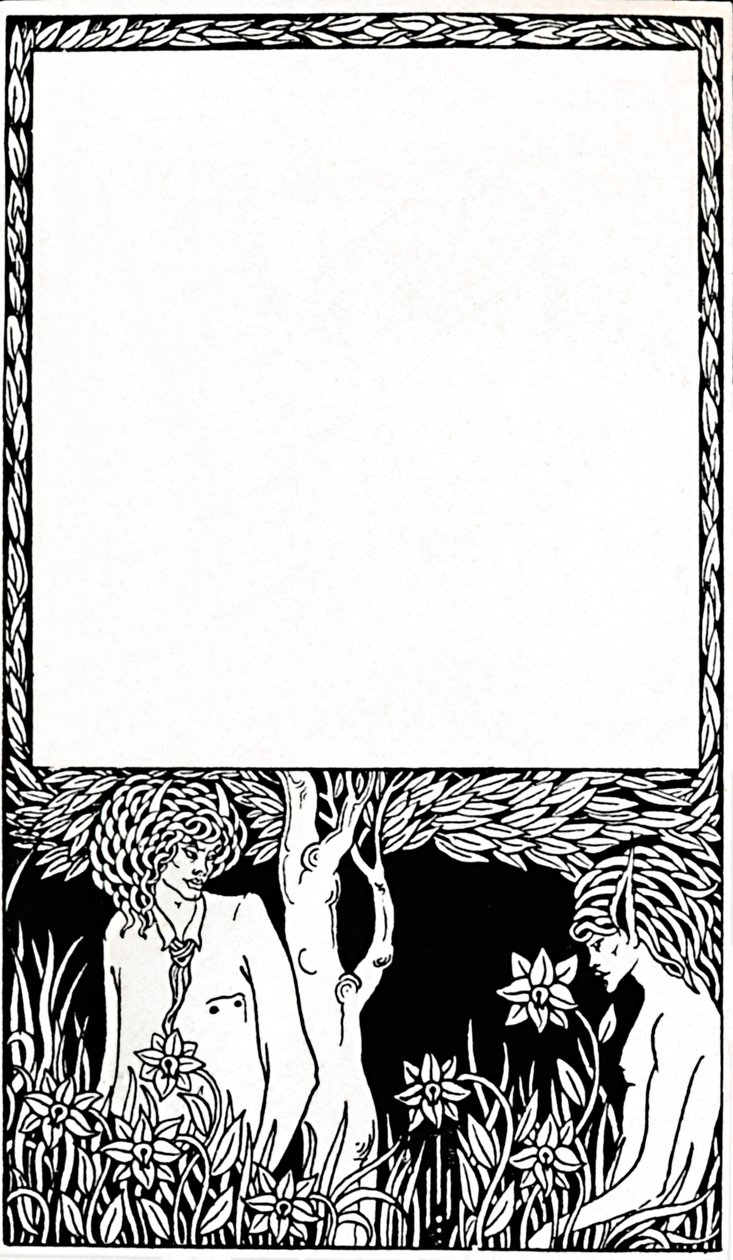 Ontwerp voor Titelpagina van Pagan Papers, 1893, 1914 door Aubrey Beardsley