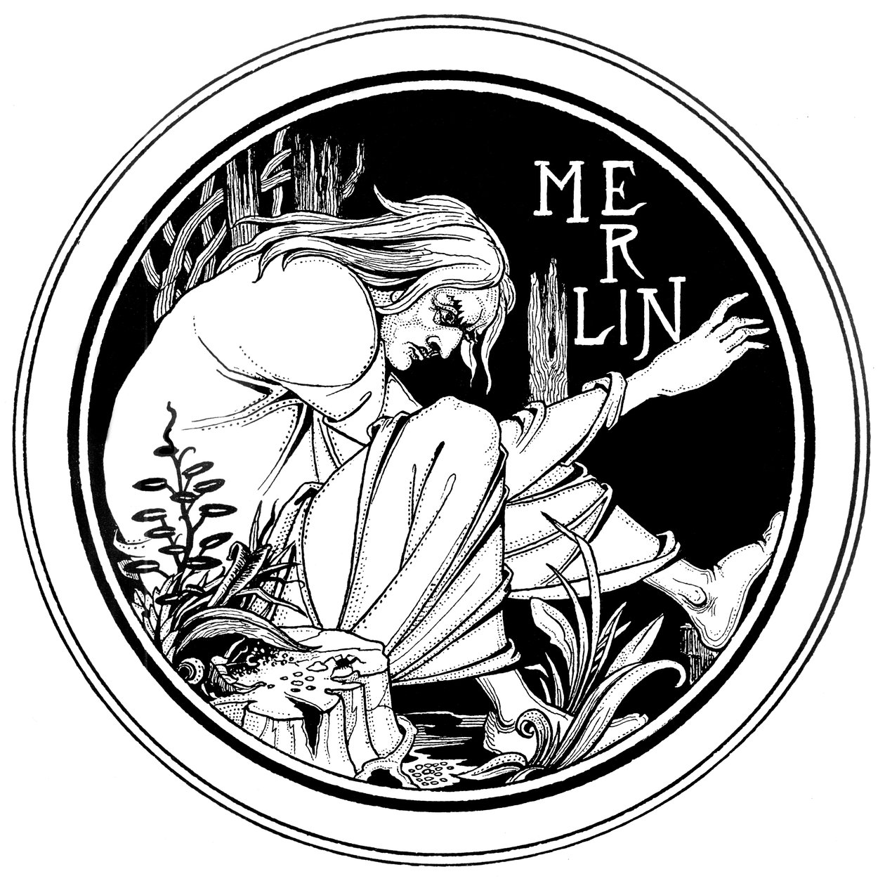 Merlijn, een illustratie uit 